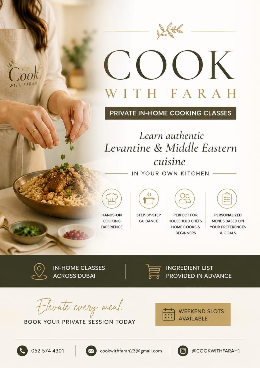 Cook With Farah cooking class